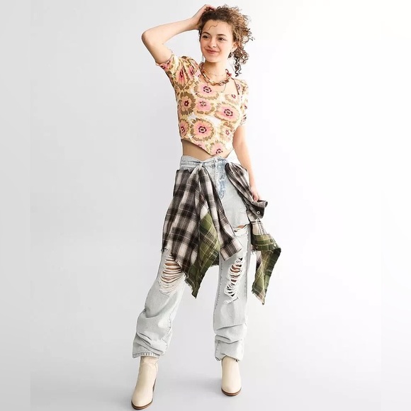 🌻🚨🆕FINAL SALE PRICE🚨FREE PEOPLE GIVE ME MORE TOP-IVORY COMBO - Picture 4 of 16